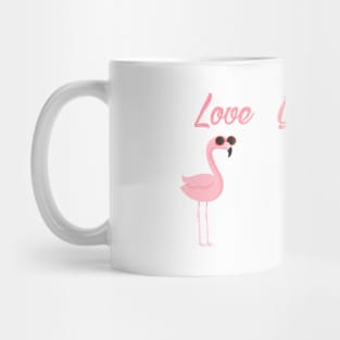 Flamingo, Summer, Love your Flock, Summer Tee, gift for Friend, Bridemaid Gift, Bachelorette, Beach Shirts Mug